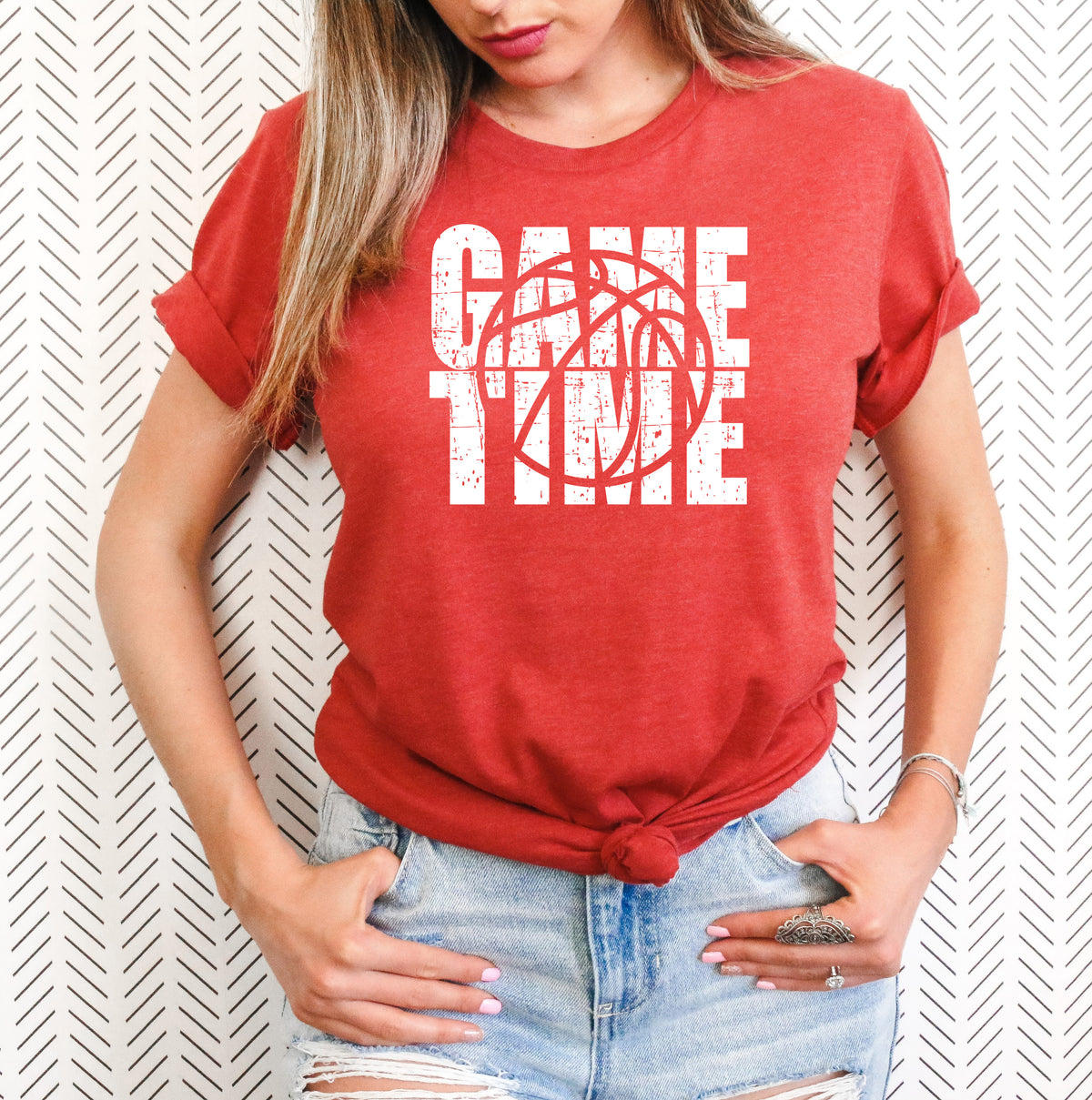 Game Time Basketball Graphic Tee