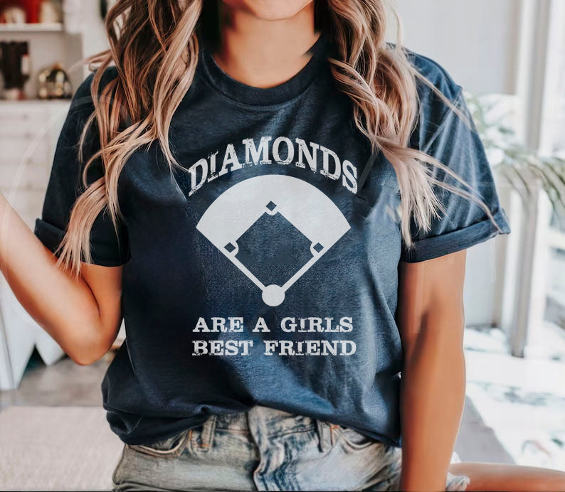 Diamonds are a Girls Best Friend Graphic Tee