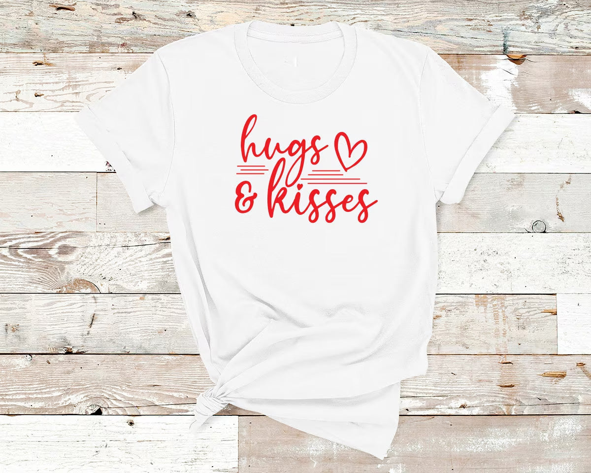 Hugs and Kisses Valentine Graphic Tee