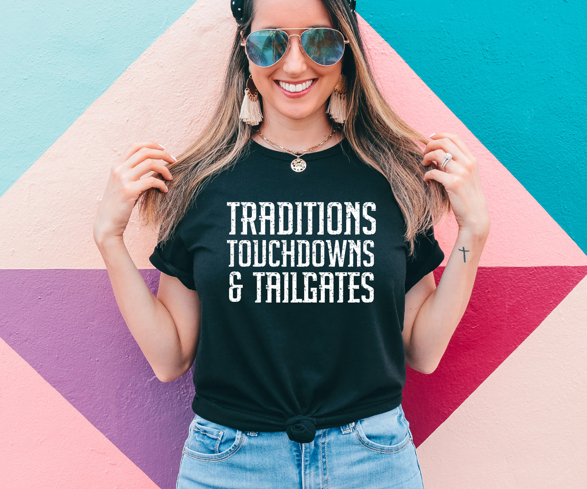 Traditions, Touchdowns, & Tailgates Graphic Tee