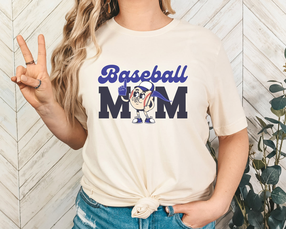 Vintage Baseball Mom Graphic Tee