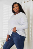 Double Take Seam Detail Long Sleeve Top