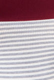 e.Luna Striped Contrast Long Sleeve Top