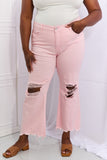 RISEN Miley Distressed Ankle Flare Jeans
