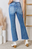 RISEN High Rise Ankle Flare Jeans