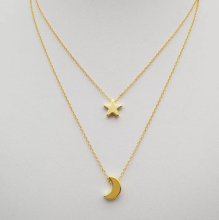 Star and Moon Necklaces