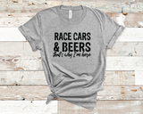 Beers and Race Cars Graphic Tee