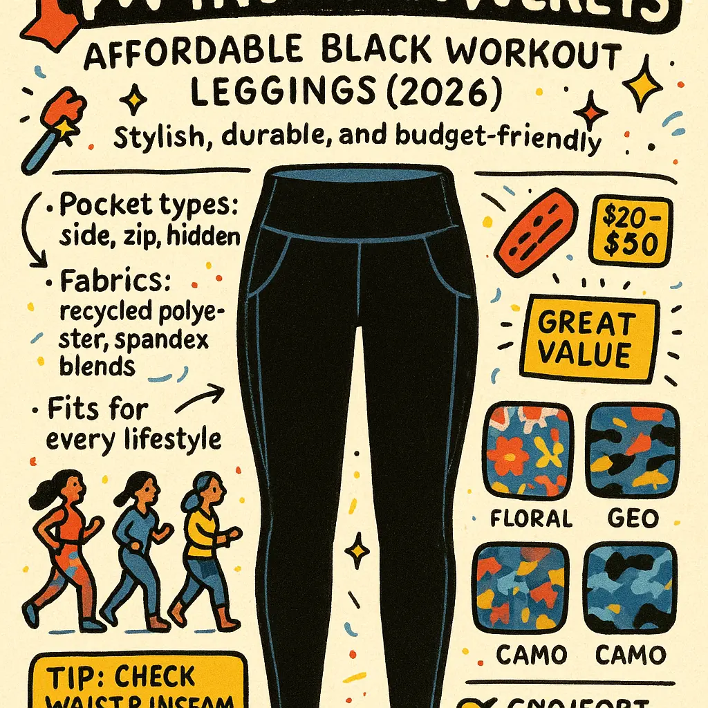 black workout leggings with pockets - Leggings