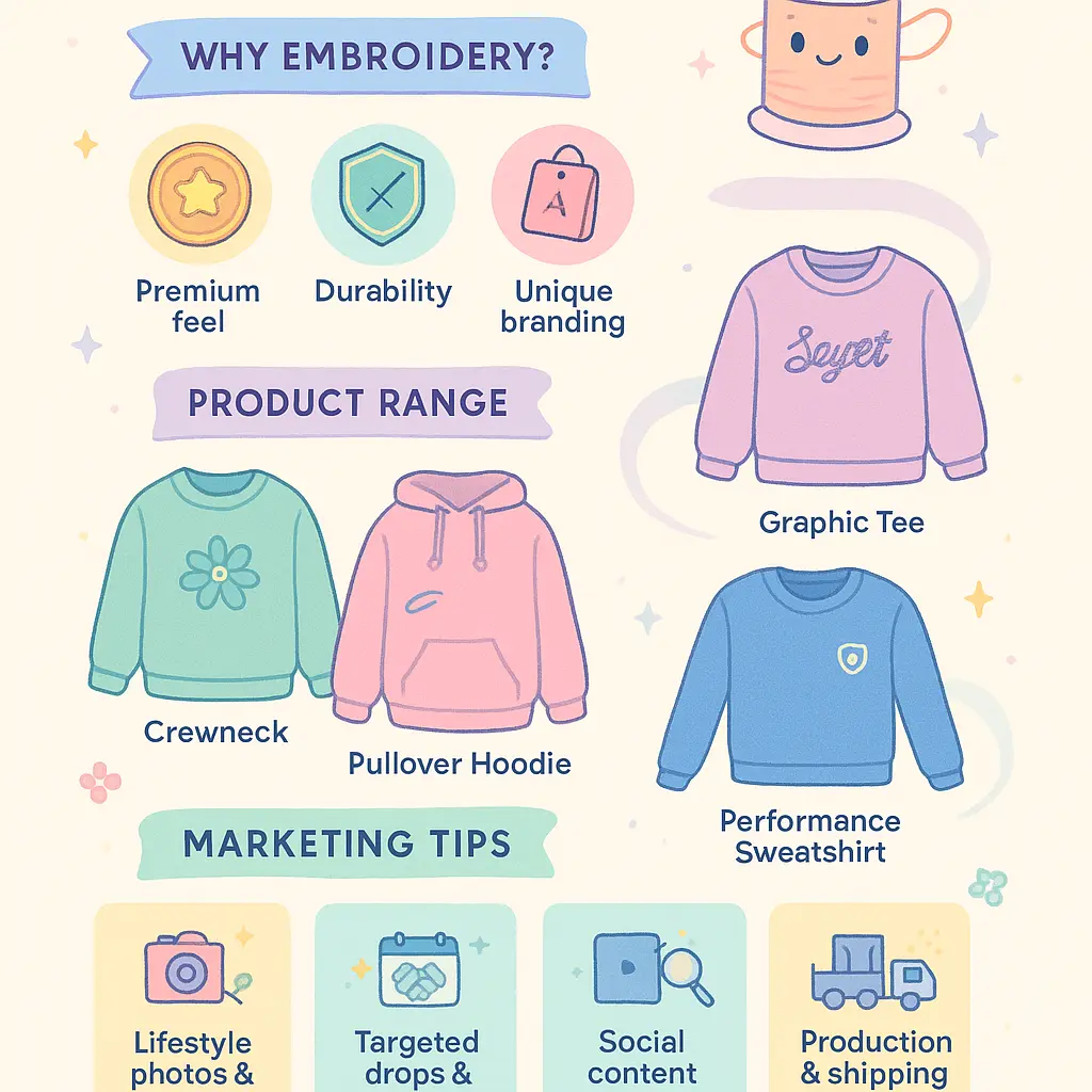 sweatshirt graphic design - Embroidery