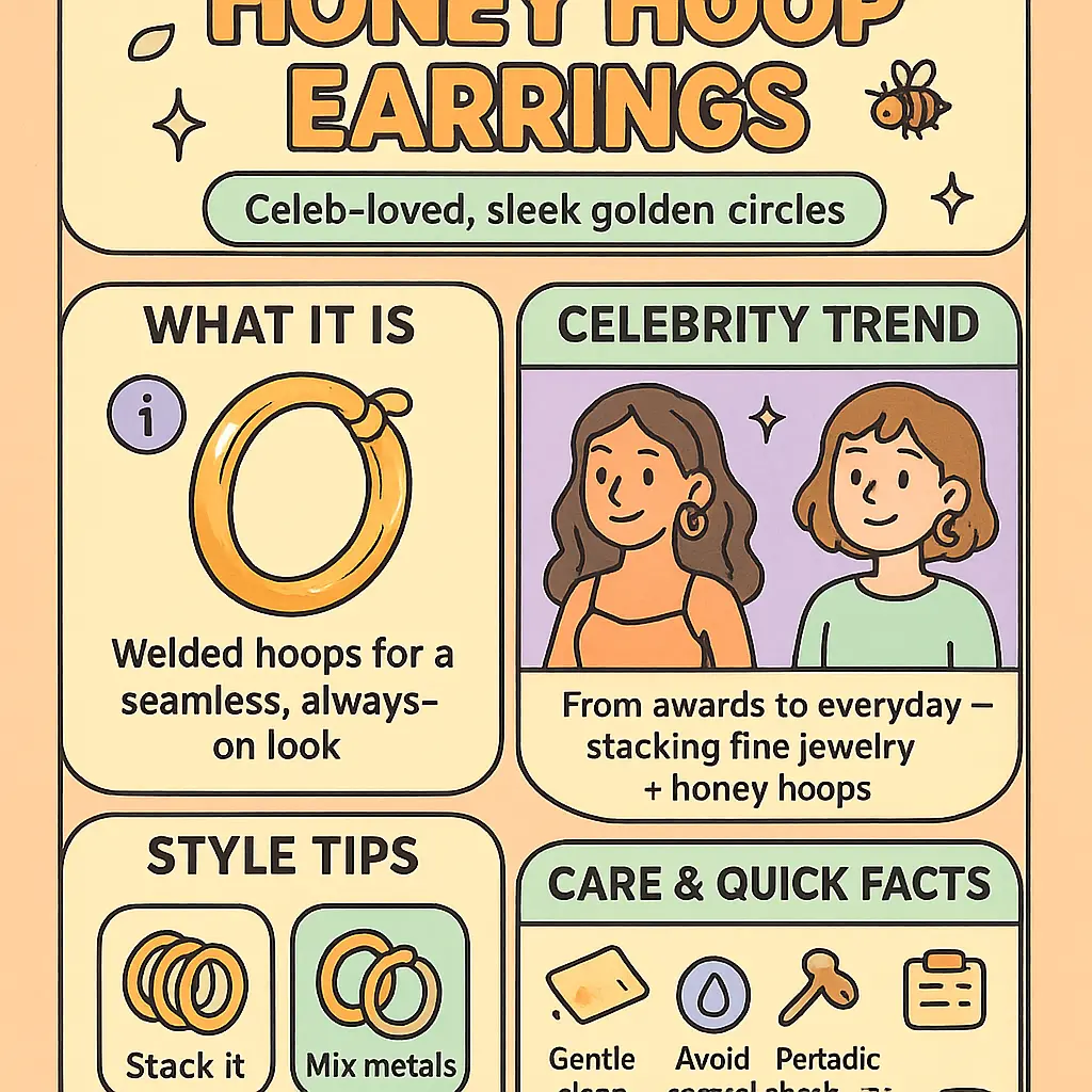 honey hoop earrings - Permanent