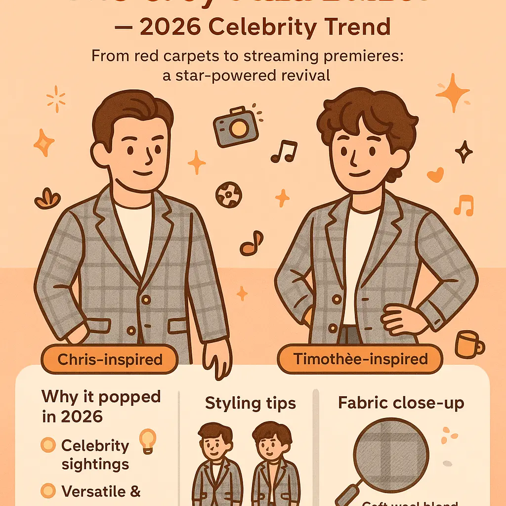 grey plaid blazer - Sport