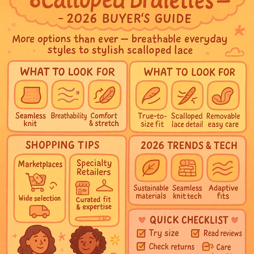 scalloped bralette - Seamless