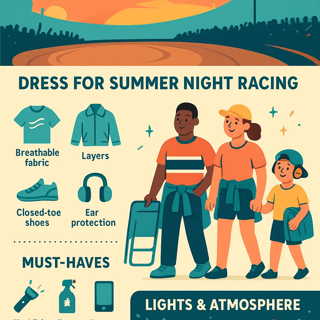 summer nights and dirt track lights - Summer