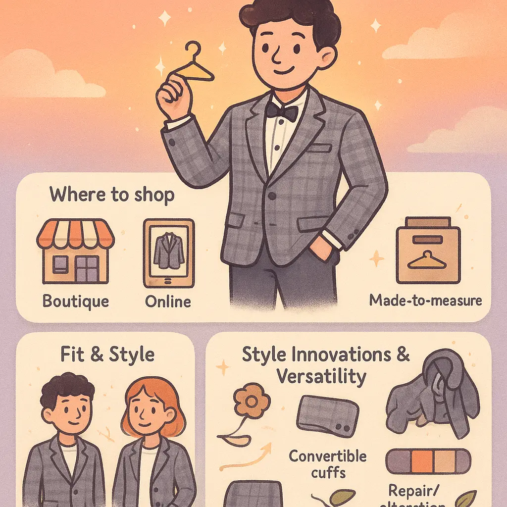 grey plaid blazer - Formalwear