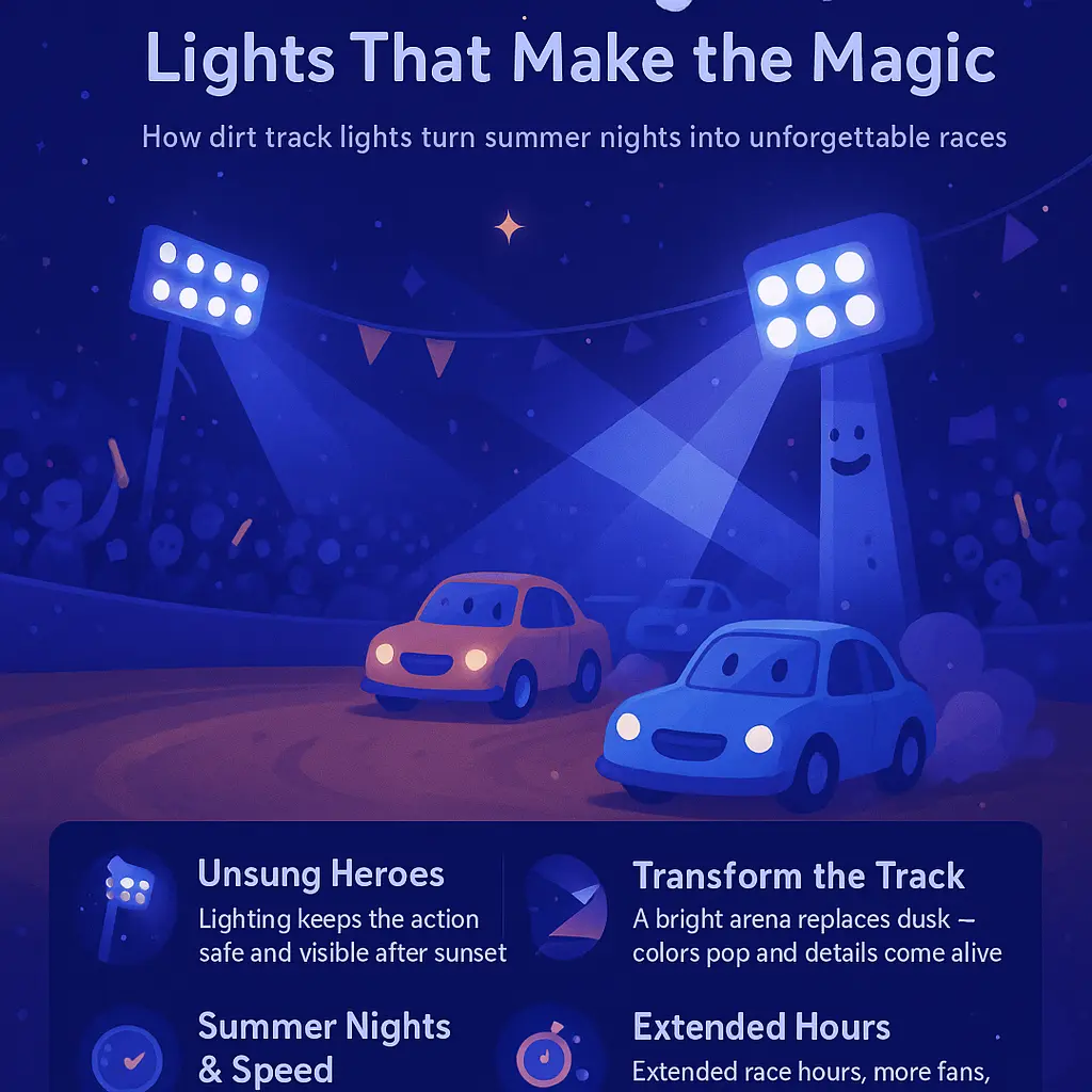 summer nights and dirt track lights - Racing