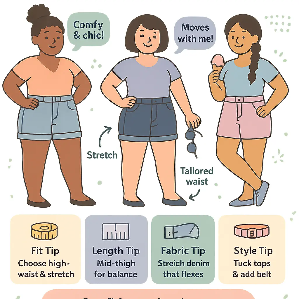 mom shorts plus - Shorts