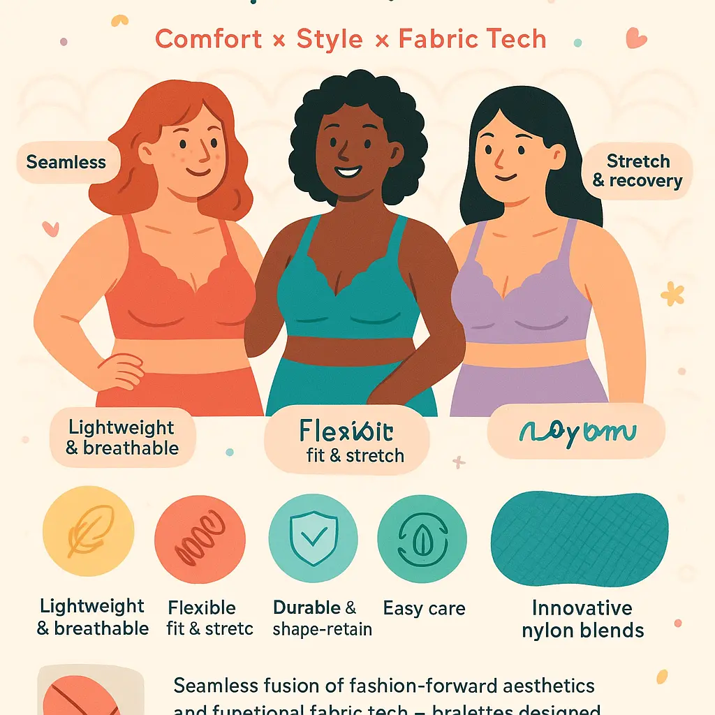 scalloped bralette - Nylon