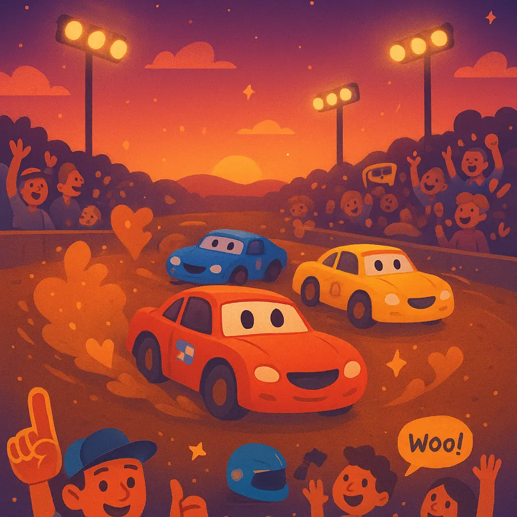 summer nights and dirt track lights - Racing