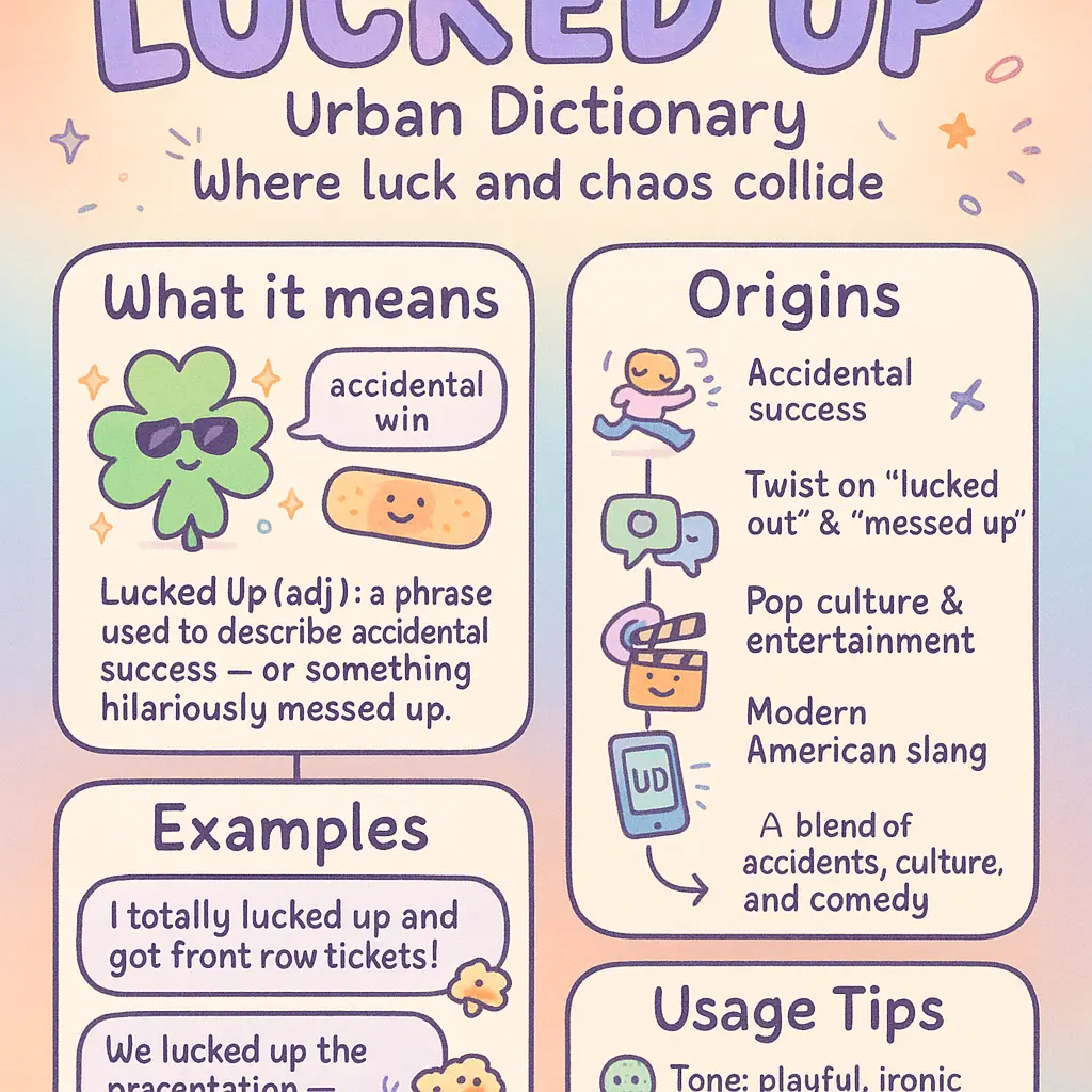 lucked up - Dictionary