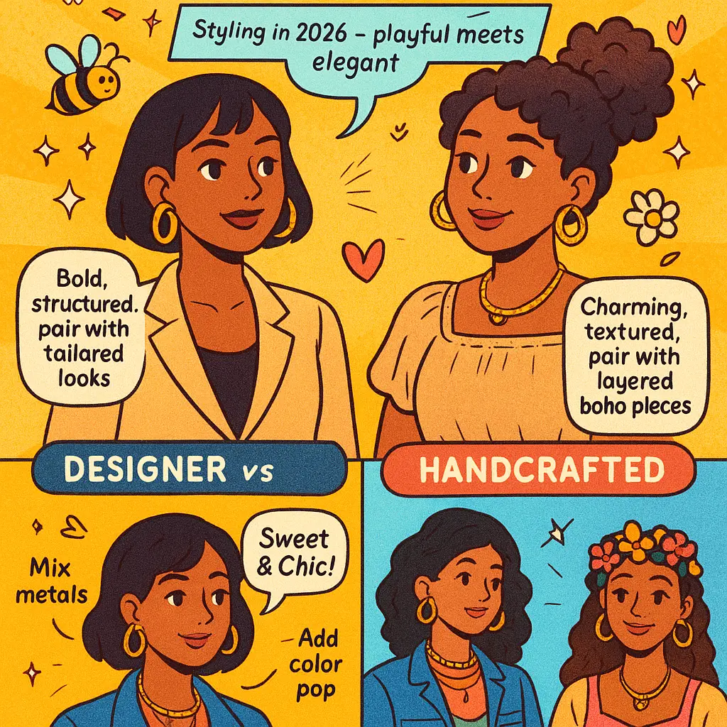 honey hoop earrings - Earrings