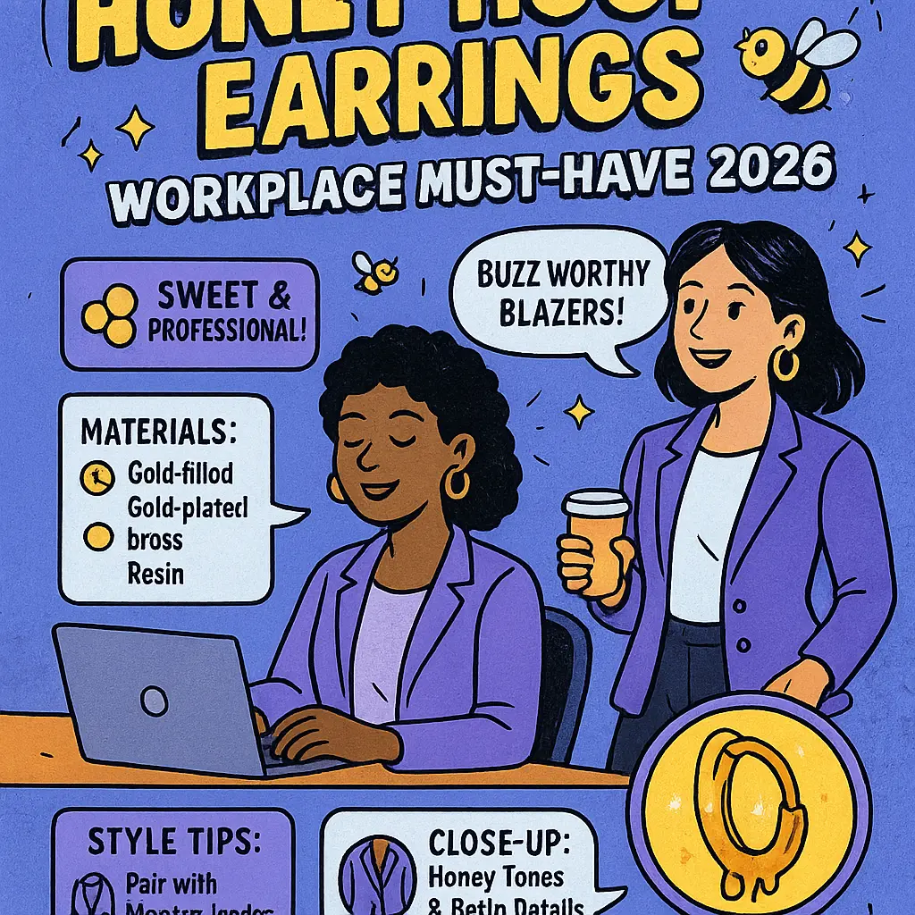 honey hoop earrings - Jewelry