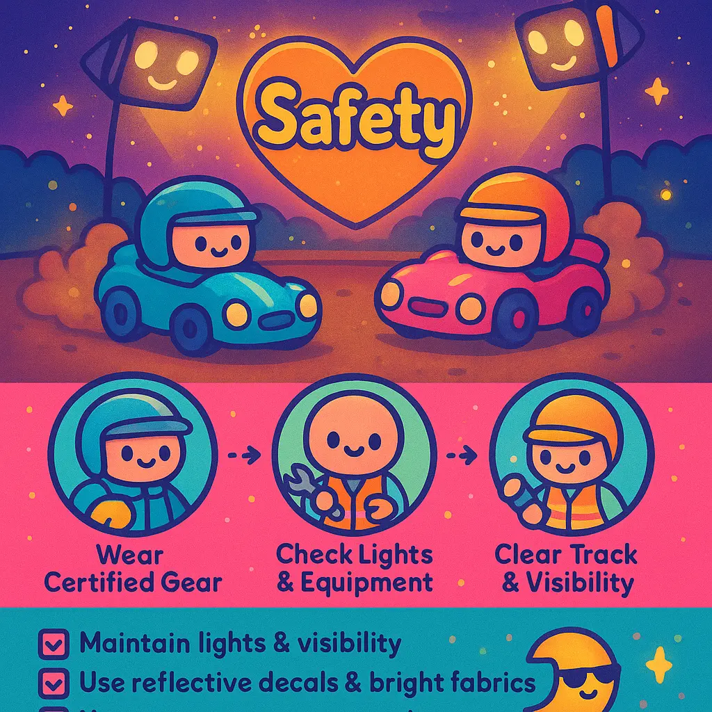 summer nights and dirt track lights - Direct