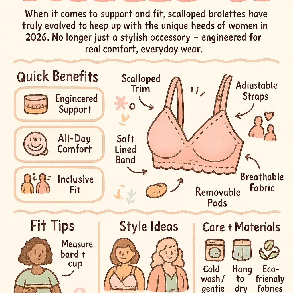 scalloped bralette - Everyday