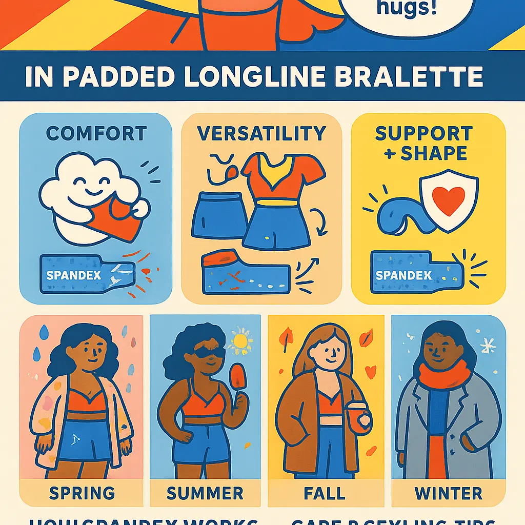 padded longline bralette - Spandex
