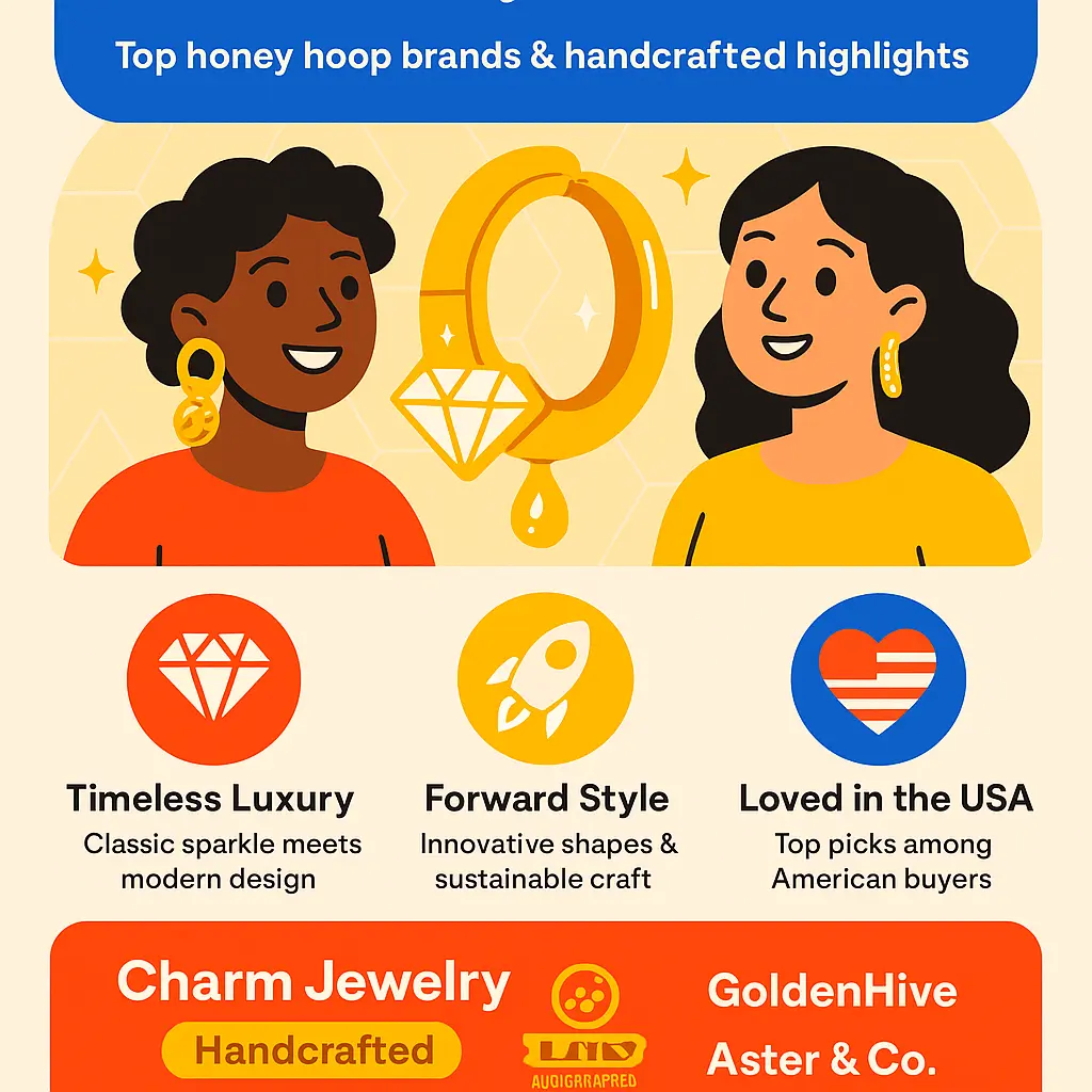 honey hoop earrings - Collections